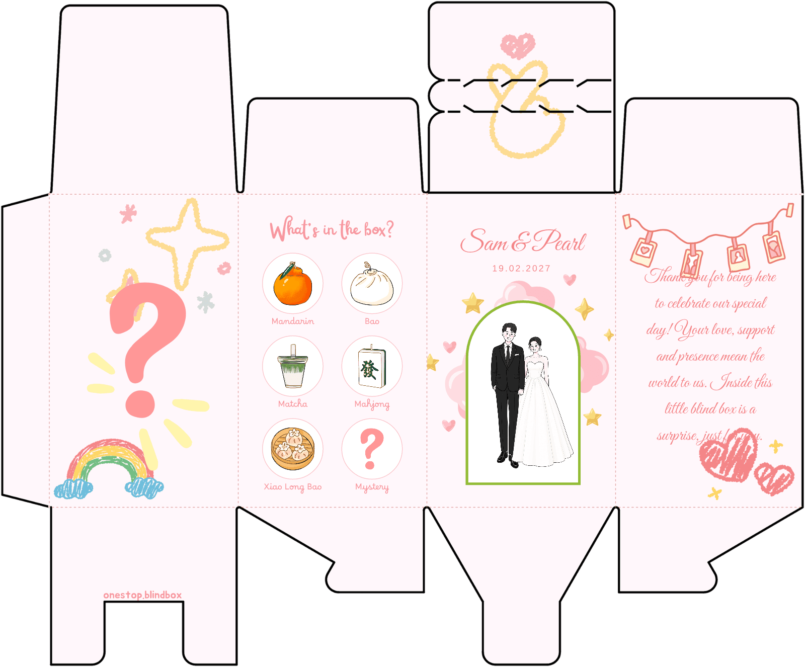 Love Doodles Classic box design, personalised example